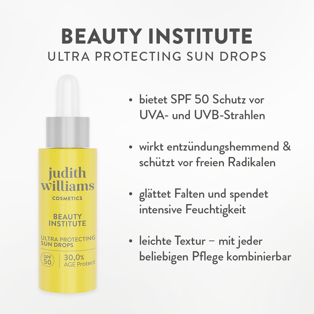 Sonnenschutz und -pflege | Beauty Institute | Ultra Protecting Sun Drops SPF 50 | Judith Williams