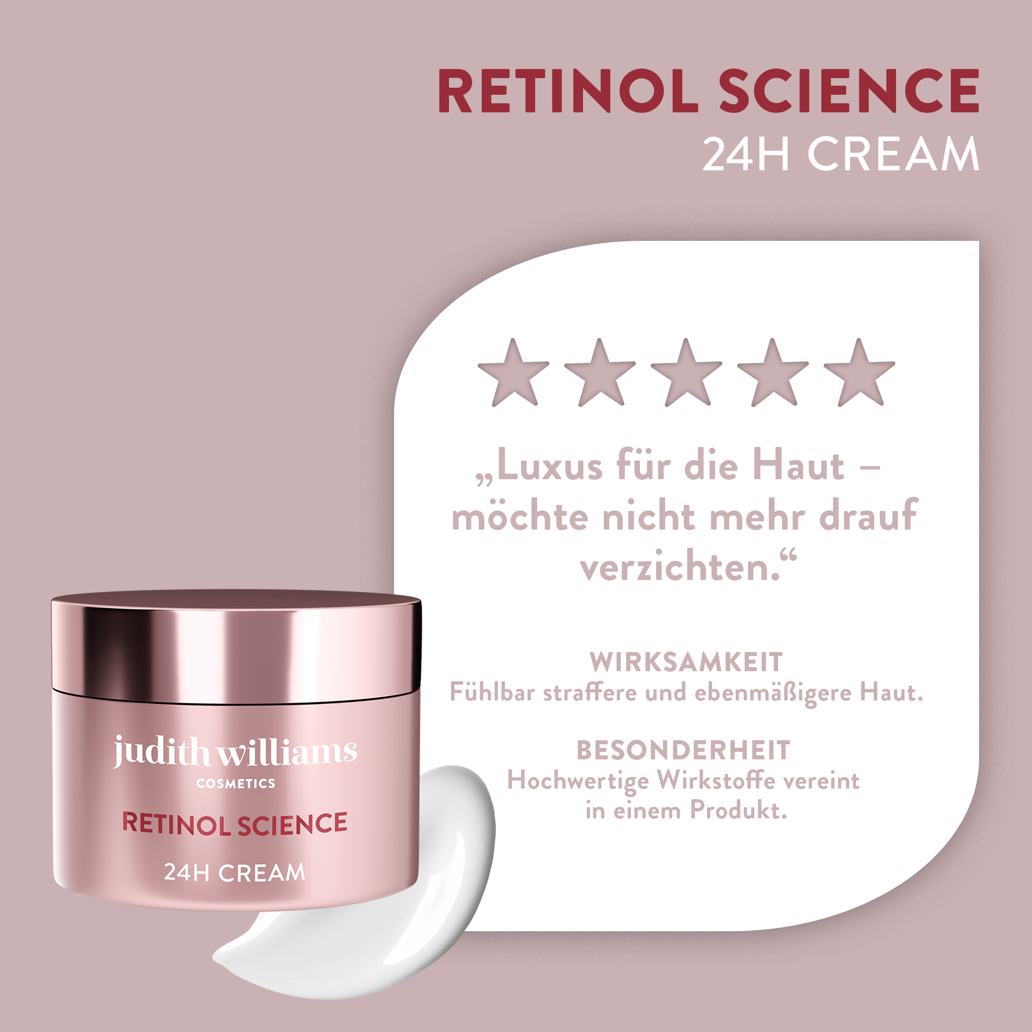 Gesichtscreme | Retinol Science | 24H Cream | Judith Williams