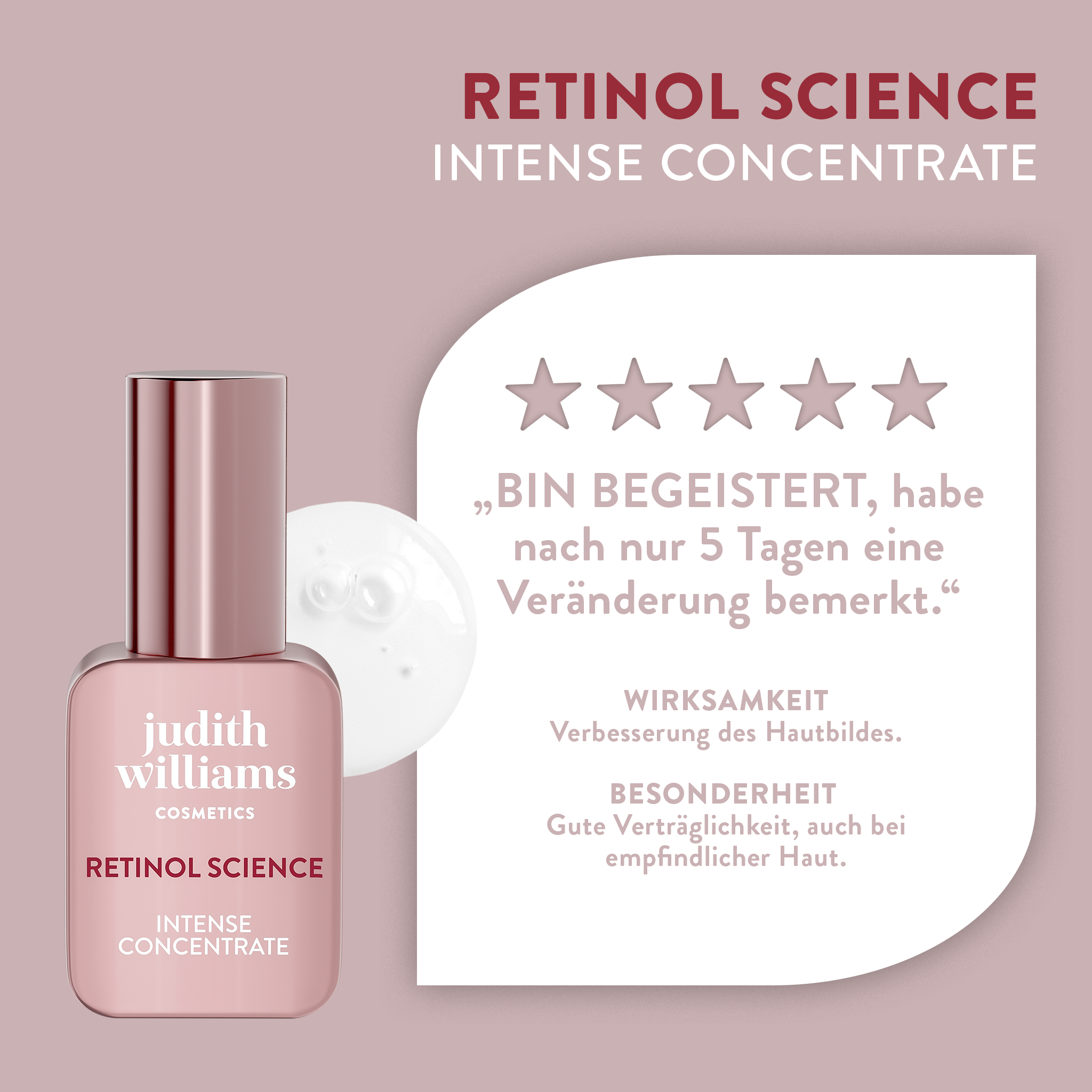 Gesichtskonzentrat | Retinol Science | Intense Concentrate | Judith Williams